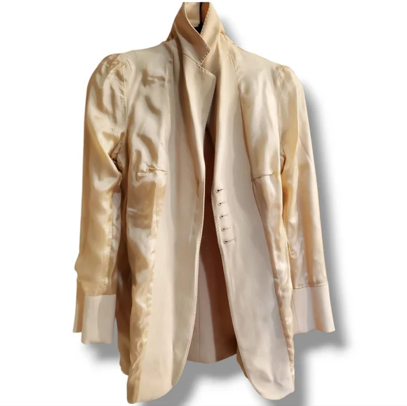 MOSCHINO Single Breast 5 Button Tailored Y2K Notch Lapel Vintage Stitch Blazer - Picture 5 of 15